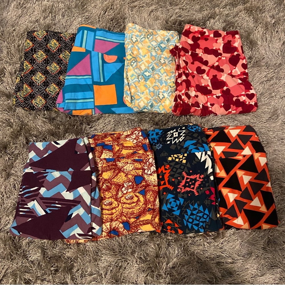 LulaRoe Leggings Lot of 8